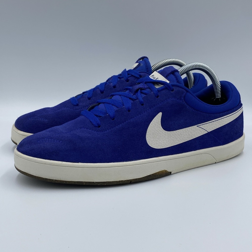 Nike SB Eric Koston 1 Men's 9.5 Old Royal Blue White Suede Shoes 442476-419